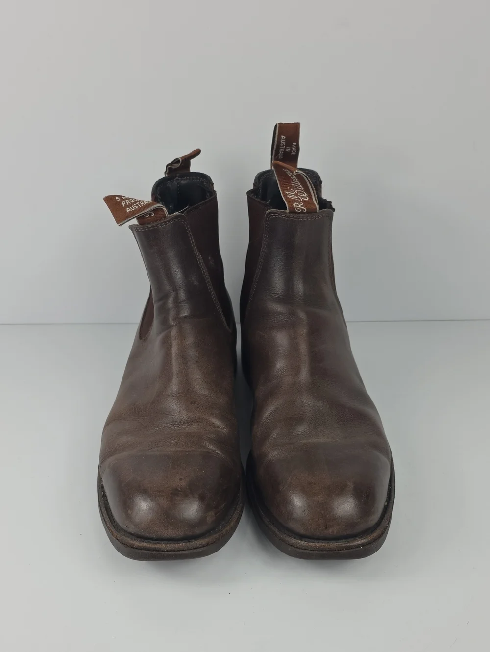 R.M. Williams Comfort Brown Leather Craftsman Chelsea Boots Size 12
